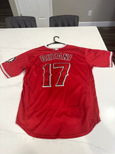 Nike Los Angeles Angels Shohei Ohtani #17 Red MLB Baseball Jersey Size 40 picture