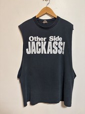 Vintage 90s Stone Cold Steve Austin Other Side Jackass WWF T Shirt Size XL picture