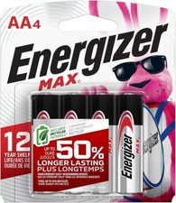 (LOT of 5) Energizer MAX AA Batteries 4-Pack - 20 Batteries total picture