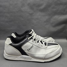 Dexter Ricky III Bowling Shoes Mens 11 White Leather Black Slide-Rite Sneakers picture