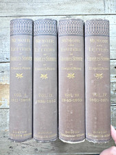 1893 American Political Books “Memoir and Letters of Charles Sumner” Pierce picture