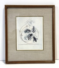 Vintage Bees by Graham Sutherland Print Framed picture