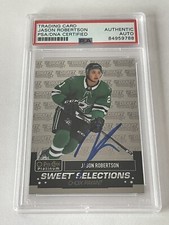 Jason Robertson Signed OPC Platinum Sweet Selections IP Card Slabbed PSA DNA a picture