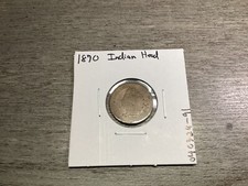 1870 Indian Head Penny Key Date Small Cent US Copper Coin 040324 91re picture