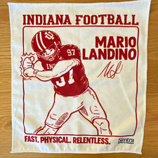 Simtra Indiana Hoosiers Football Mario Landino Towel White/Red picture