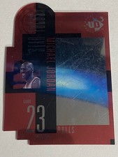 Upper Deck UD3 1997 Star Focus Michael Jordan #23 Chicago Bulls Hologram Die-Cut picture