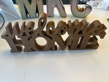 Wooden Welcome Home Sign Brown Decorative Accent picture
