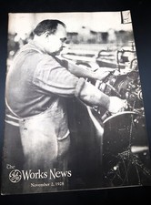 Vtg Nov 1928 General Electric News Schenectady Works Magazine Paper GE History picture