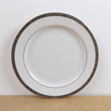 Lot of 5 Bernardaud Limoges Antinea Anthracite Salad Plates 8.25