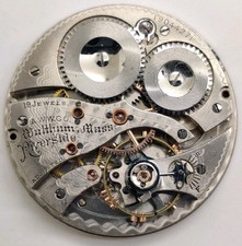 Waltham Riverside 1894 19 Jewel High Grade 12S watch movement Runs For Repair  picture