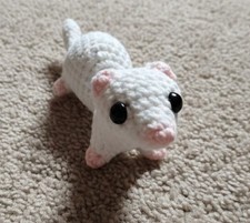 Crochet Ferret Amigurumi Plush Handmade Adorable And Unique  picture