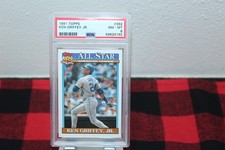 Vintage 1991 Topps Baseball #392 Ken Griffey Jr. PSA Graded NM-MT 8 Card picture