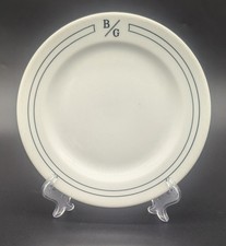 Vintage B/G Sandwich Shops Restaurant China Plate Shenango Used Scuffing Wear picture