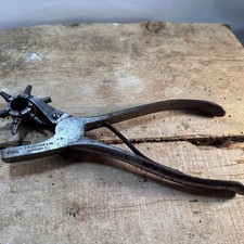 Vtg C.S. Osborne &Co rotary leather punch, rare, exc. condition picture