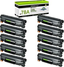 GREENCYCLE 10PK CE278A 78A Toner Cartridge Fits For HP LaserJet P1606dn M1536dnf picture