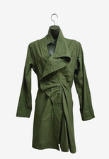 Isabel Marant Dress Size FR 36 UK 8 Draped Ruffles Khaki Green Utility Style picture