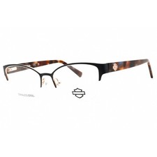 Harley Davidson Unisex Eyeglasses Matte Blue Cat Eye Half Rim Frame HD50109 091 picture