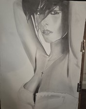 Jennifer Love Hewitt One Pencil Drawing 22.5x30 picture