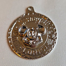 Vintage Walt Disney Productions Mickey Mouse Florida Medallion Charm Pendant picture