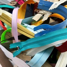 MARCH MADNESS SALE-Over 2 Pounds of Assorted Zippers Metal/Molded/Nylon/Coil picture