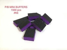 1500pcs 2 sided 80/100 Grit Sanding Mini Small Buffer Blocks Wholesale P/B picture