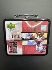 1998-99 Upper Deck Tribute to Jordan NBA Basketball Metal Lunch Box - EMPTY-USED picture