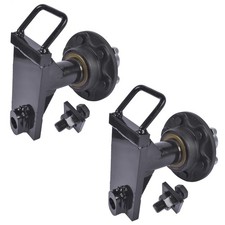 2Pcs Upgraded 6x5.5 Lug Superior Shipping Container Wheels,Bolt-on Spindle Kit picture
