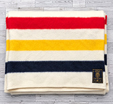 Vintage Early's Witney Point Blanket Pure New Wool – Made in England picture