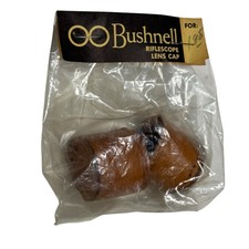 Vintage Bushnell Scope Lens Cap Brown Leather Cover NOS Hunting picture