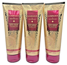 NEW Bath & Body Works Lot of 3 Tubes Luminous Hydrating Body Cream Lotion 8 oz picture