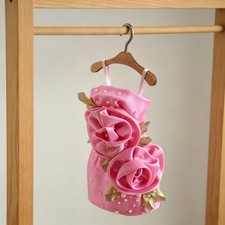 OOAK Pink Flower Bud Dress For Silkstone Barbie Poppy Parker FR Integrity Toys picture
