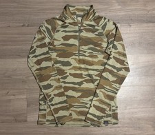 Patagonia Capilene Midweight 1/4 Zip Pullover Men’s Medium Camo Baselayer picture