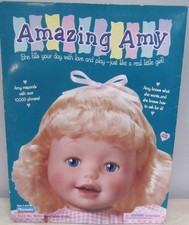 Mint and NRFB Vintage Playmates Amazing Amy Interactive Doll & Accessories picture