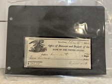 Winfield Scott Autographed Check 1823 Civil War Soldier Signed picture