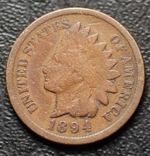 1894 Indian Head Cent Penny 1c - CHECK OUT OUR STORE FOR MORE P1354 picture
