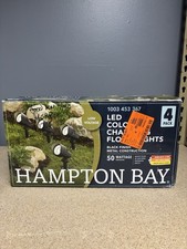 Hampton Bay Millennium Black 50W LED Outdoor Landscape Flood Light (4-PK) picture