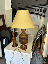 Antique Indo/Anglo lamp over 75 years old from Rajasthan, India picture