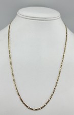 1.44g 10k Yellow Gold 2mm 20” Figaro Chain Classic picture