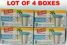 Glad Odorshield Small Drawstring Trash Bags, 4 Gal, Febreze Beachside Breeze picture
