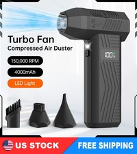 150000RPM Electric Air Duster Cordless Mini Jet Dry Blower Portable Turbo Fan picture