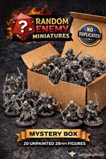 20 Random DND Enemy Miniatures Lot 28mm No Duplicates RPG High Detail picture