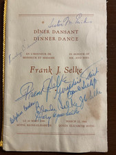 1966 Frank J. Selke Dinner Dance Multi-Signed Montreal Canadiens Program picture