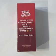 True Nutra 7-in-1 Liquid Drops Supplement 0.5oz EXP 08/2027 Cayenne Beetroot  picture