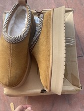 Koolaburra by UGG Burree Womens Slippers Sz 12 Chessnut Platform Shoe picture