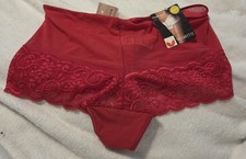 NWT Red Vintage Foxy Lace Vassarette Boyshort Panty Large 7 picture