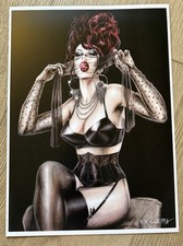 • Nik GUERRA • INCREDIBLE PORTFOLIO of 15 Prints + Sketch + Poster + Stickers picture