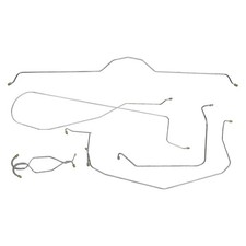 1965 Chevrolet Corvette MANUAL Disc Complete Brake Line Kit Set 7pc STAINLESS picture