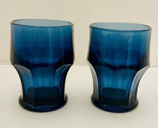 Vtg Pair Of Viking Arlington Medium Blue Panel Glasses 4¼