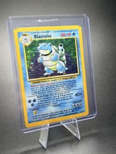 Pokémon Blastoise Base Set Holo Rare 100 HP Card 002/102 English Ken Sugimori picture
