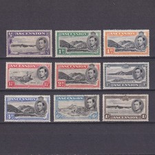 ASCENSION 1938, SG# 38-44, CV £160, part set, Perf 13½, MH picture